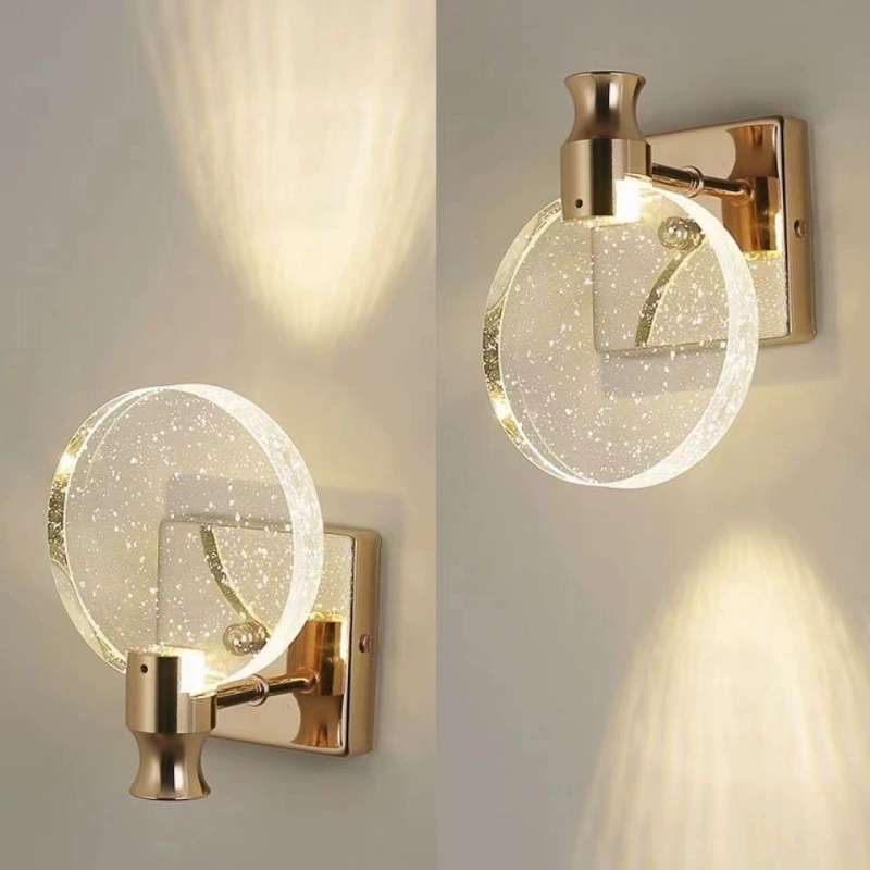 $13 New crystal wall lamp headboard