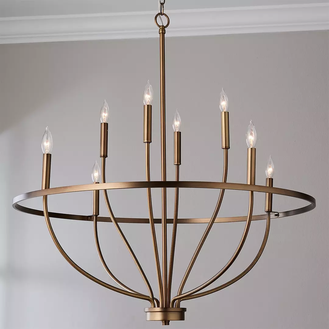 $430 Graceful Curve Chandelier – Small